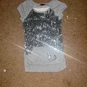 Sparkly hoodie with pockets